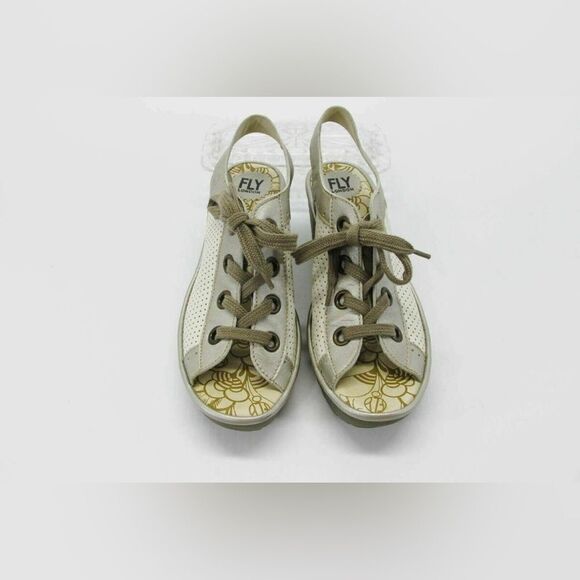 FLY LONDON Stylish Women's Wedge Sandals; Size 37 is US 6.5-7 - Picture 1 of 16